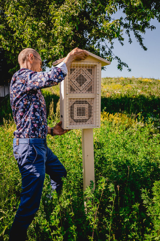 Insektenhotel Stele Pfosten Zubehör Wildbienenglück